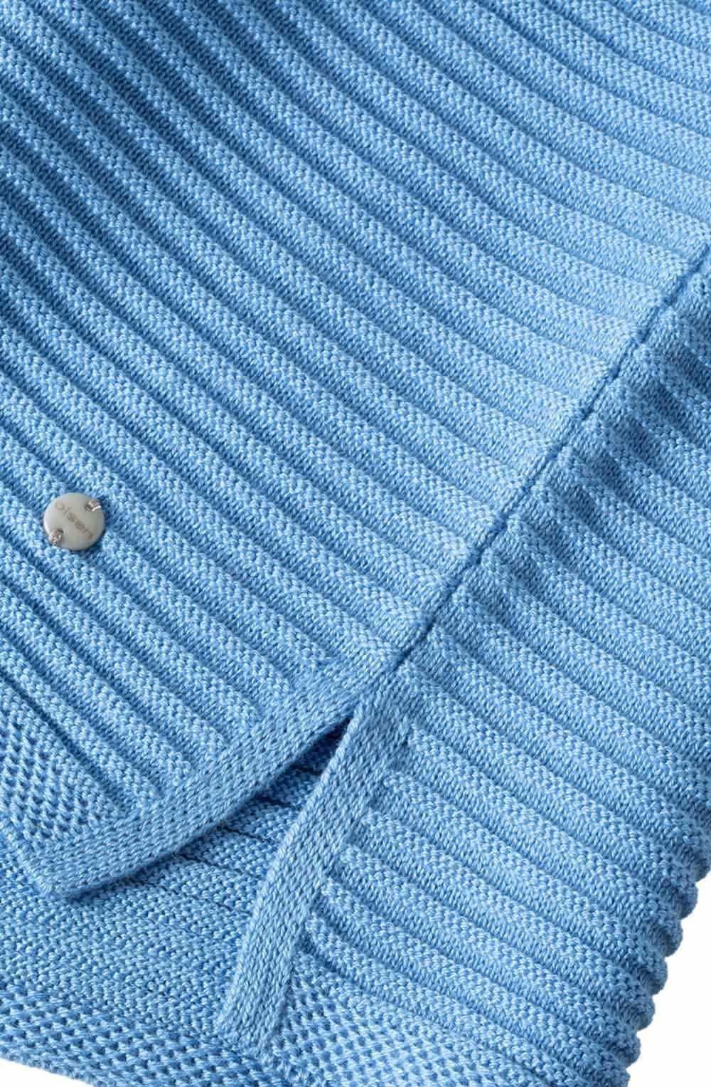 Blue Water Ribbed Knit Jumper