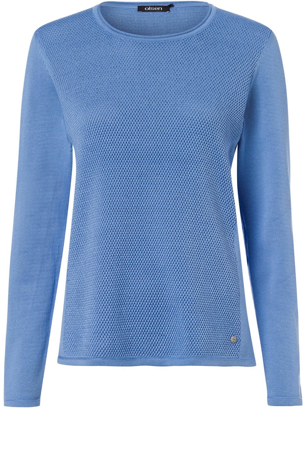 Blue Water Textured Knit Jumper
