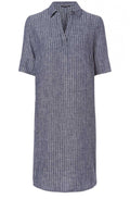 Blue & White Striped Dress