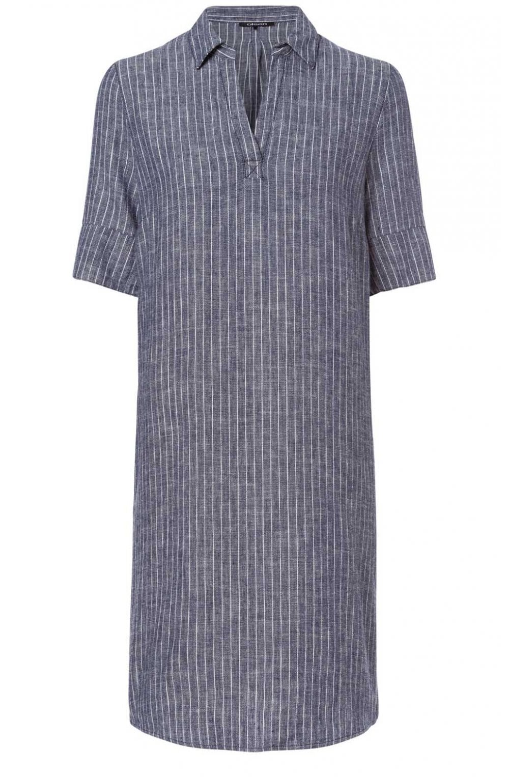 Blue & White Striped Dress