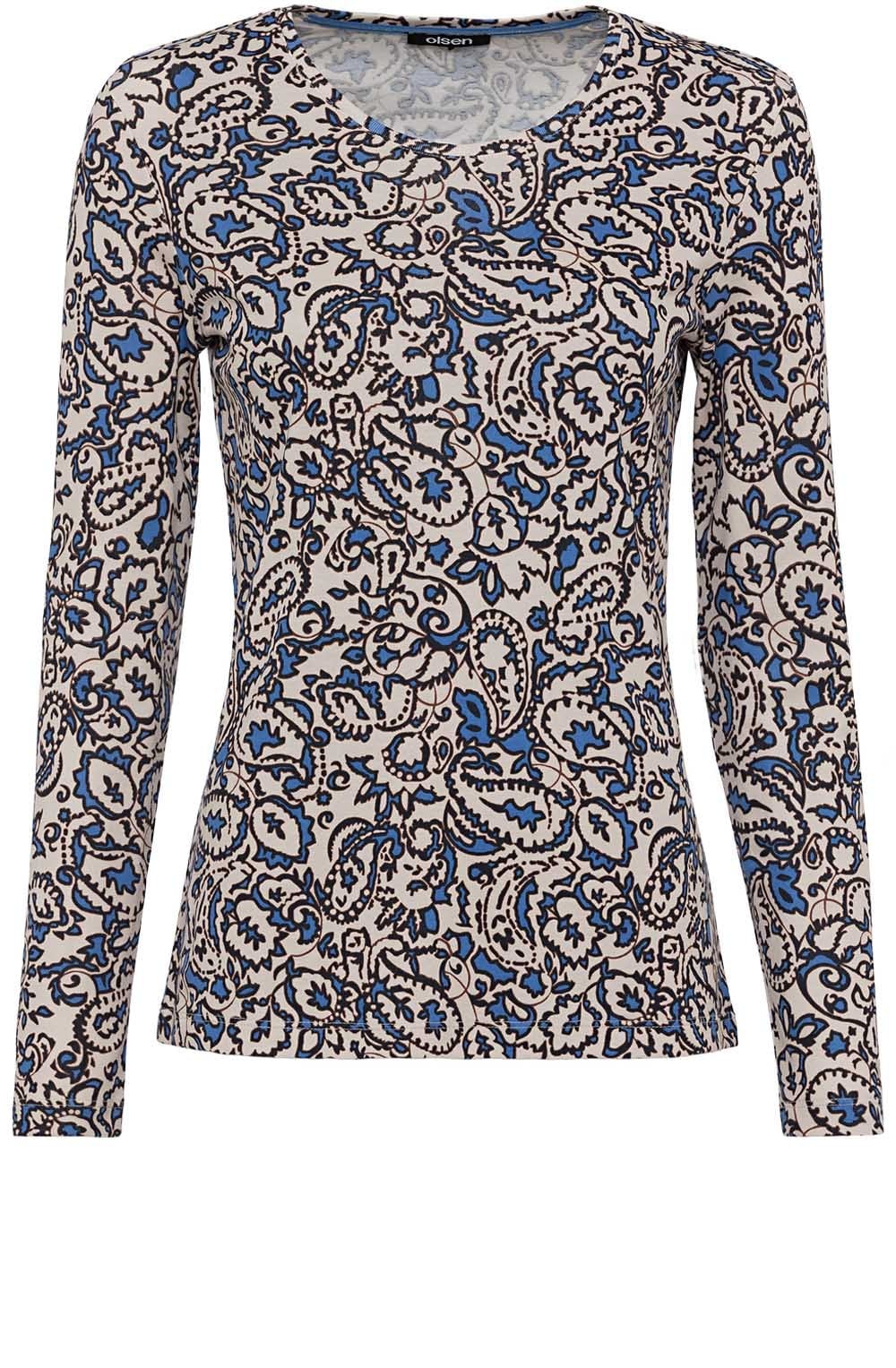 Bold Paisley Print Top