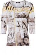 Bold Patterned Jersey Top
