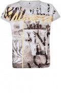 Bold Print Jersey T shirt