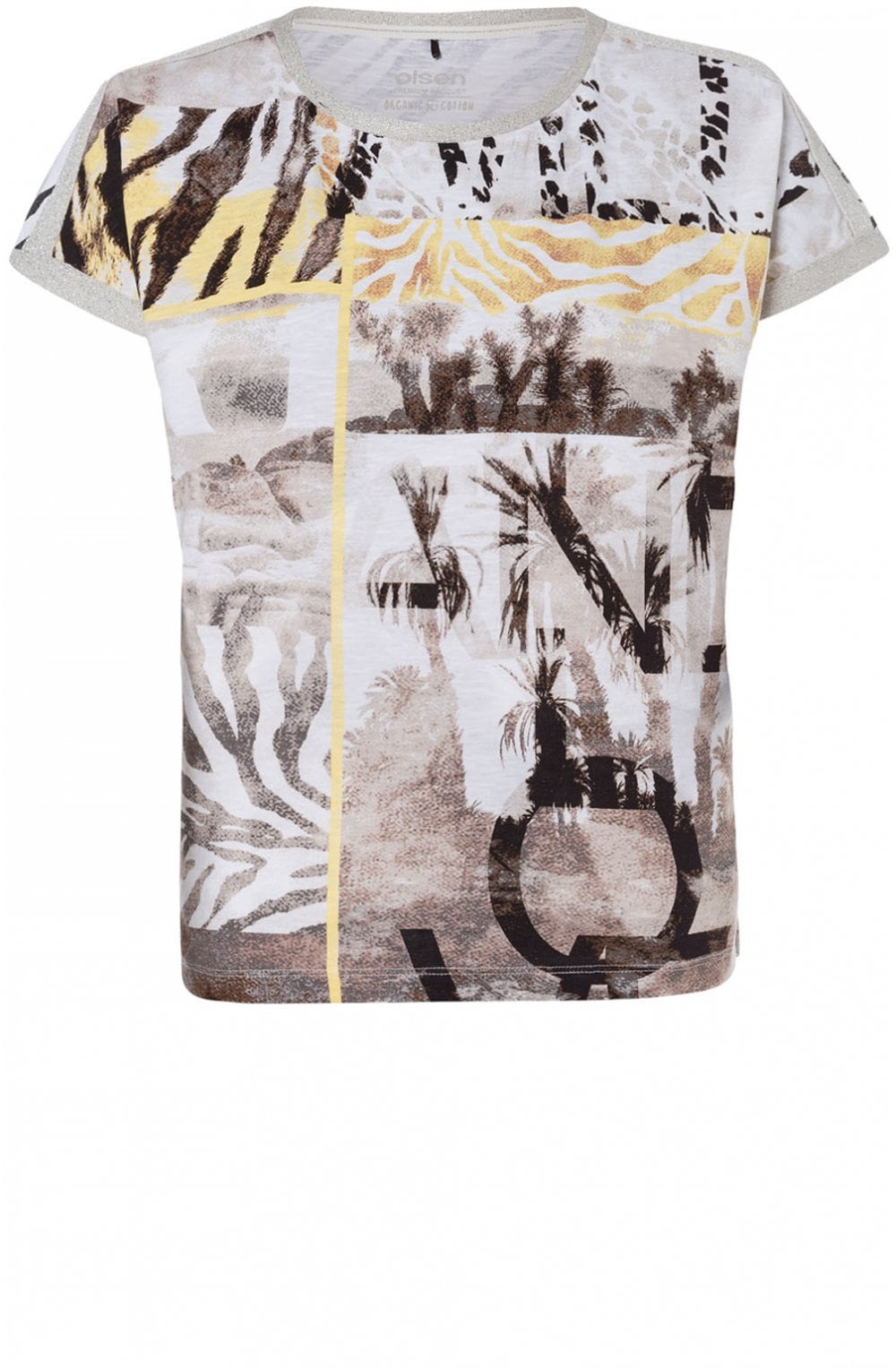 Bold Print Jersey T shirt