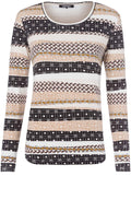Bold Print Jersey Top