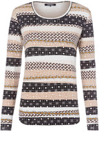 Bold Print Jersey Top