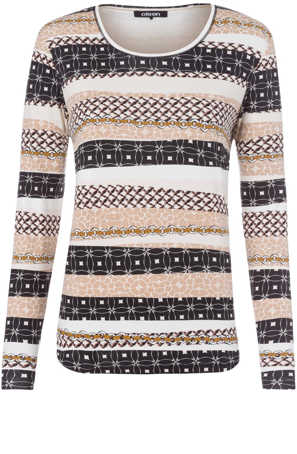 Bold Print Jersey Top