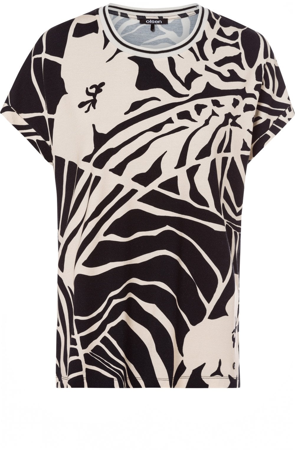 Bold Print Jersey Top