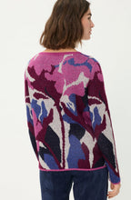 Boysenberry Abstract Floral Henny Jumper