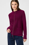 Boysenberry Drawstring Henny Cardigan