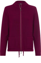 Boysenberry Drawstring Henny Cardigan