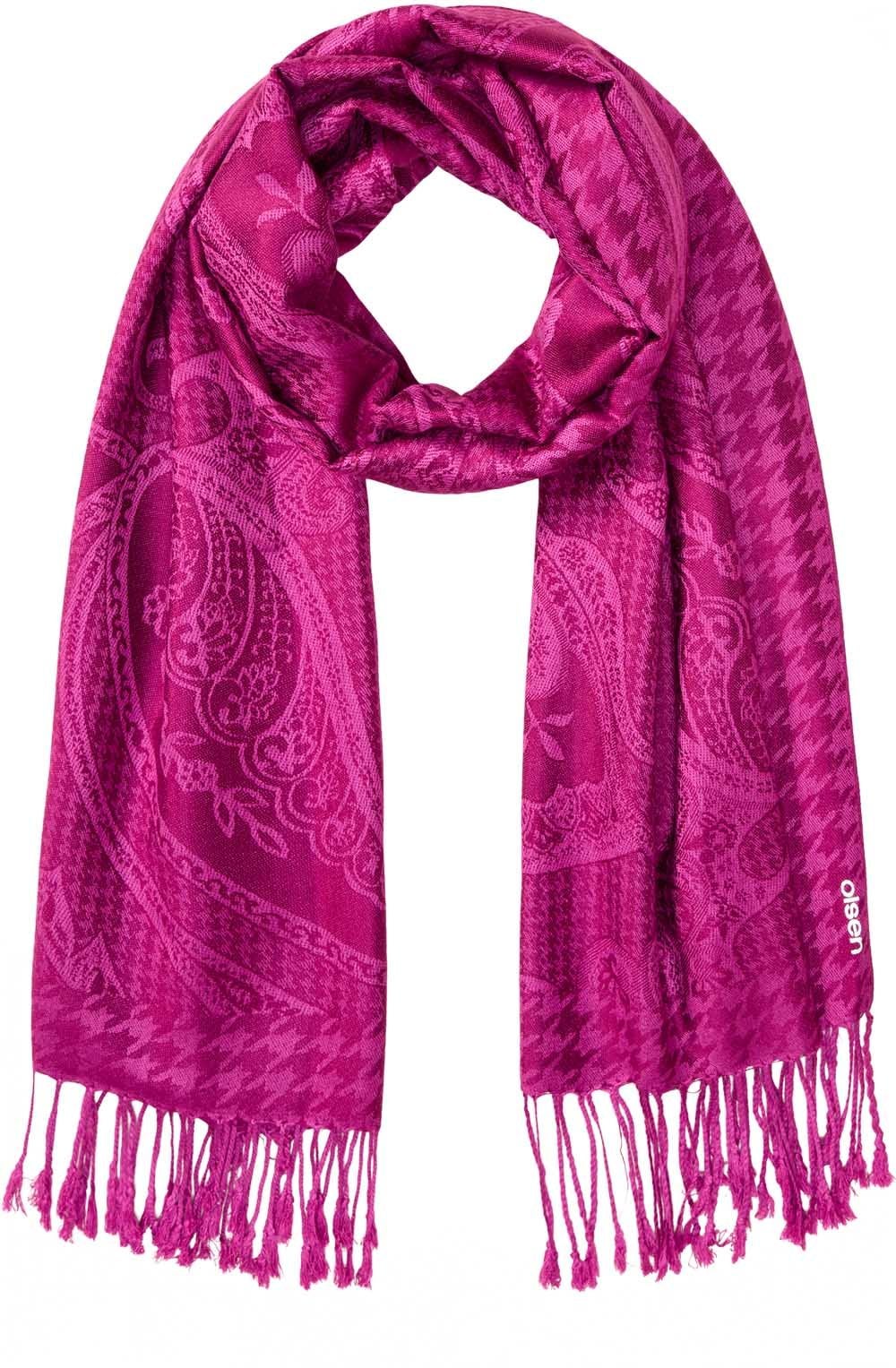 Boysenberry Luxury Tasselled Scarf