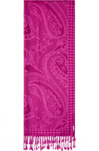 Boysenberry Luxury Tasselled Scarf