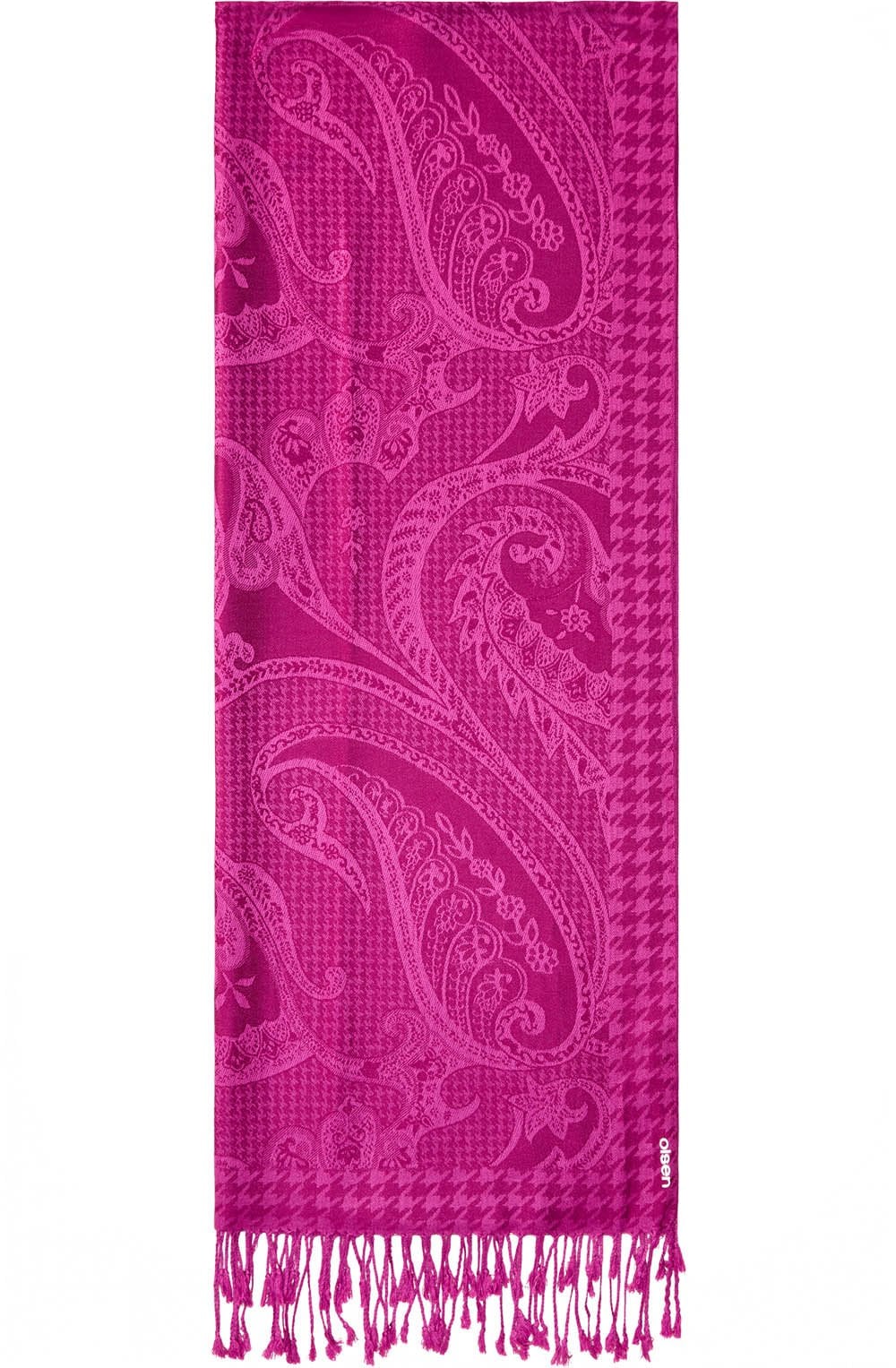 Boysenberry Luxury Tasselled Scarf