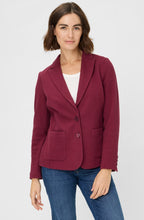 Boysenberry Textured Jersey Blazer