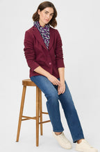 Boysenberry Textured Jersey Blazer