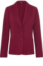 Boysenberry Textured Jersey Blazer