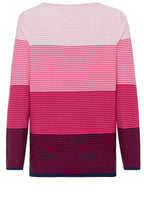 Bubblegum and Indigo Striped Jumper