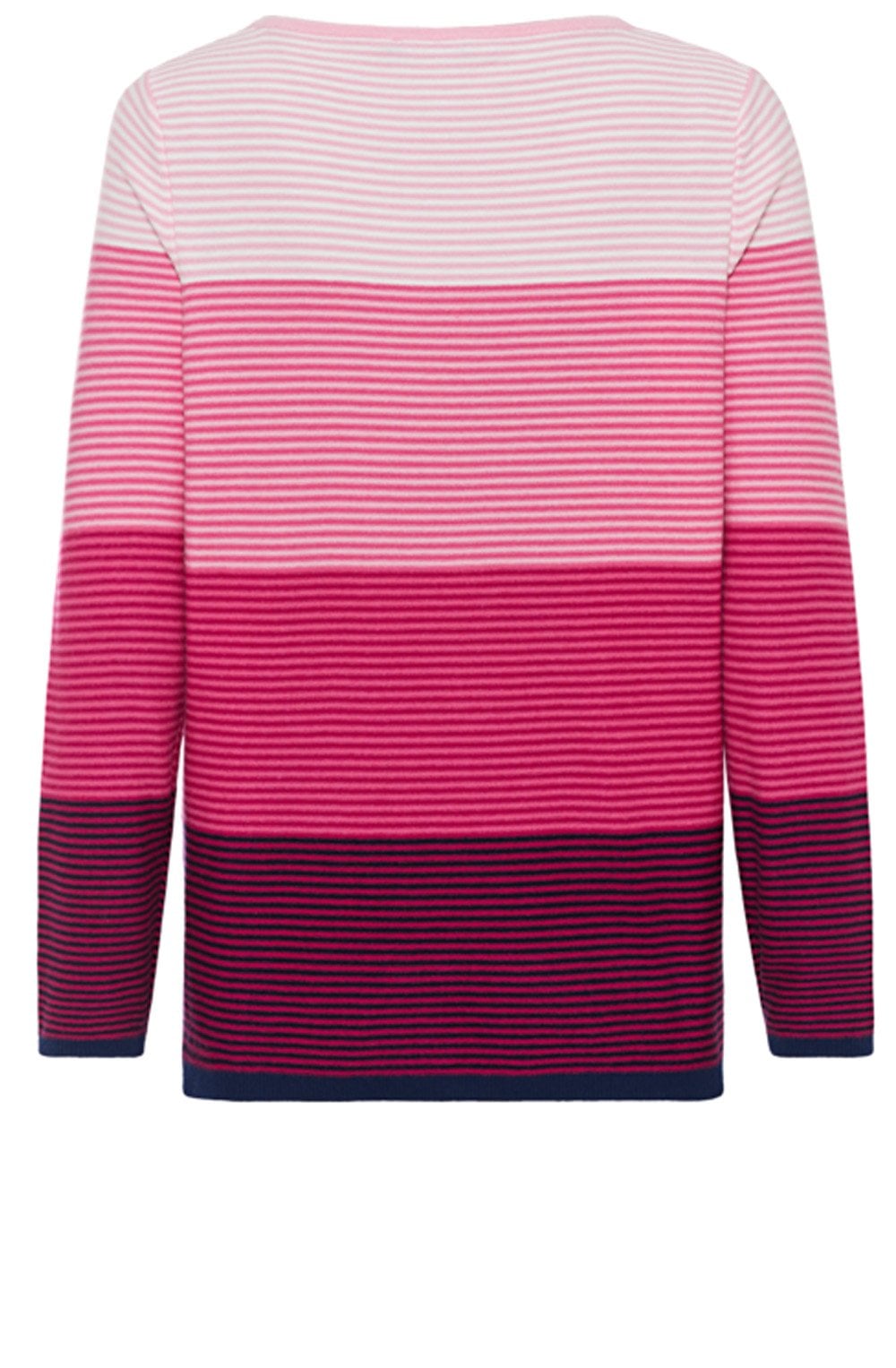 Bubblegum and Indigo Striped Jumper
