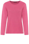 Bubblegum Herringbone Knit Jumper