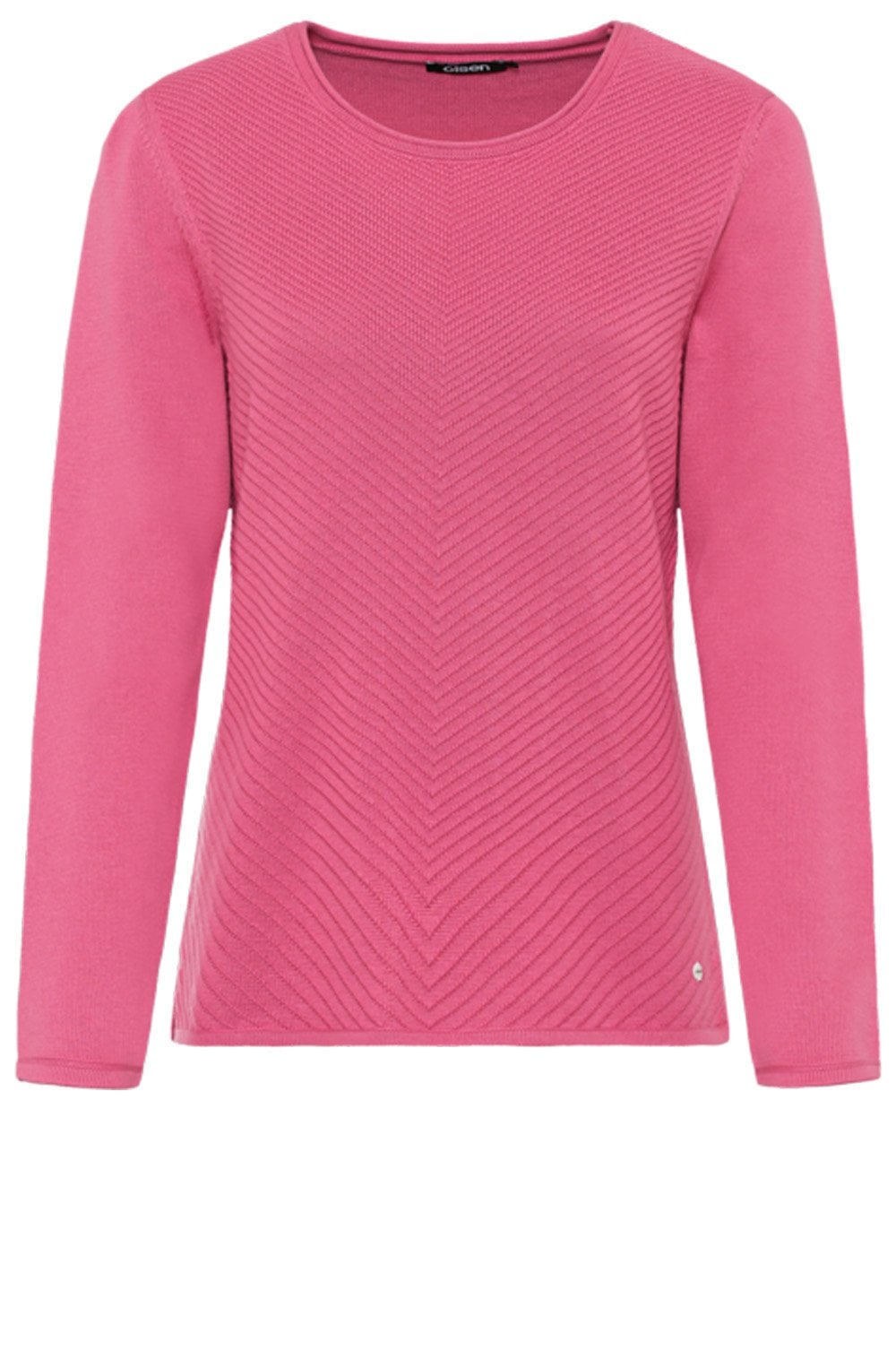 Bubblegum Herringbone Knit Jumper