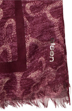 Burgundy Lightweight Patterned Scarf