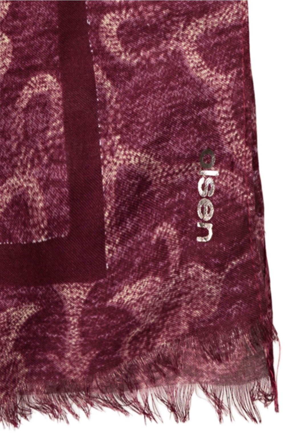 Burgundy Lightweight Patterned Scarf