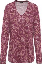 Burgundy Mandala Print Top