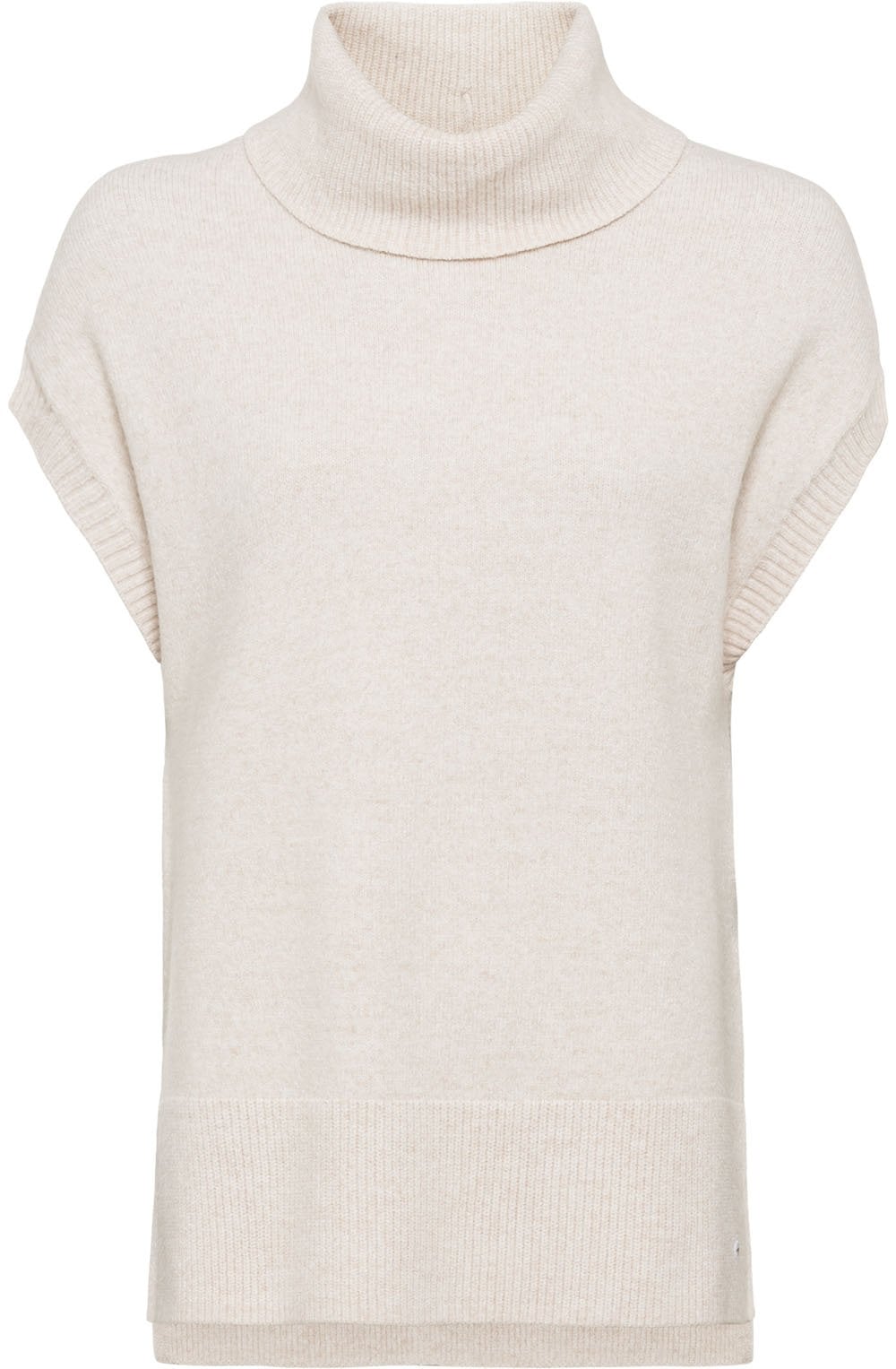 Buttercream Roll Neck Sleeveless Slip Over