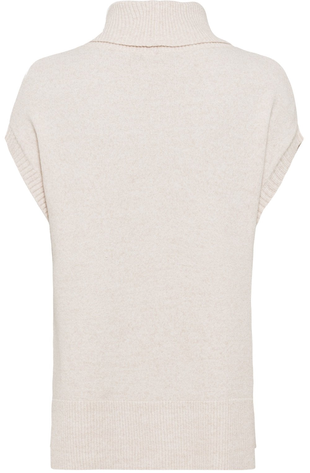 Buttercream Roll Neck Sleeveless Slip Over