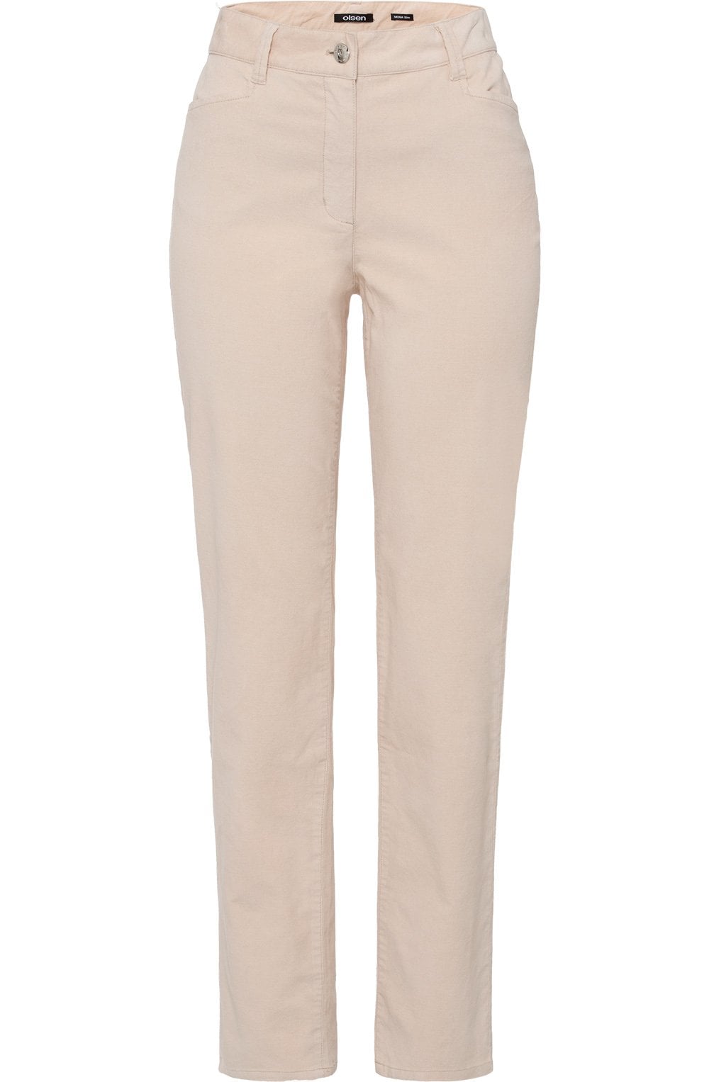 Buttercream Velvet Mona Slim Leg Trousers
