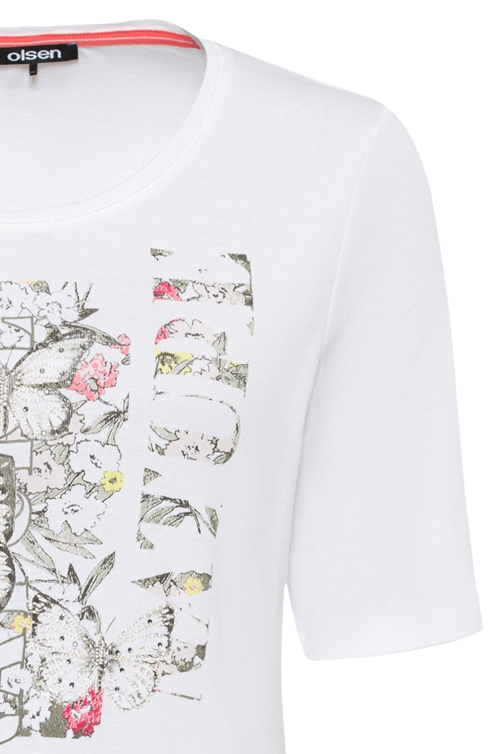 Butterfly and Nature Diamante T Shirt