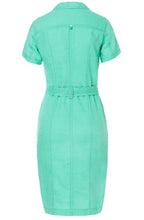 Button up shirt dress Kelly green