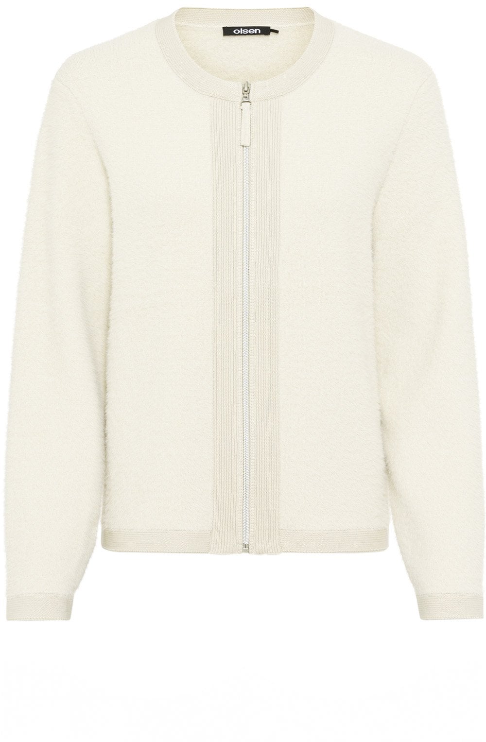 Caffe Latte Cosy Henny Zip Cardigan