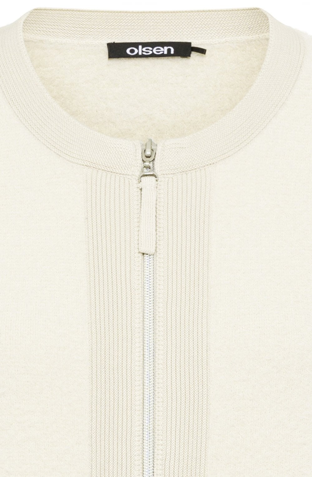 Caffe Latte Cosy Henny Zip Cardigan
