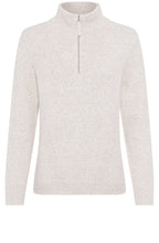 Caffe Latte Half Zip Henny Jumper