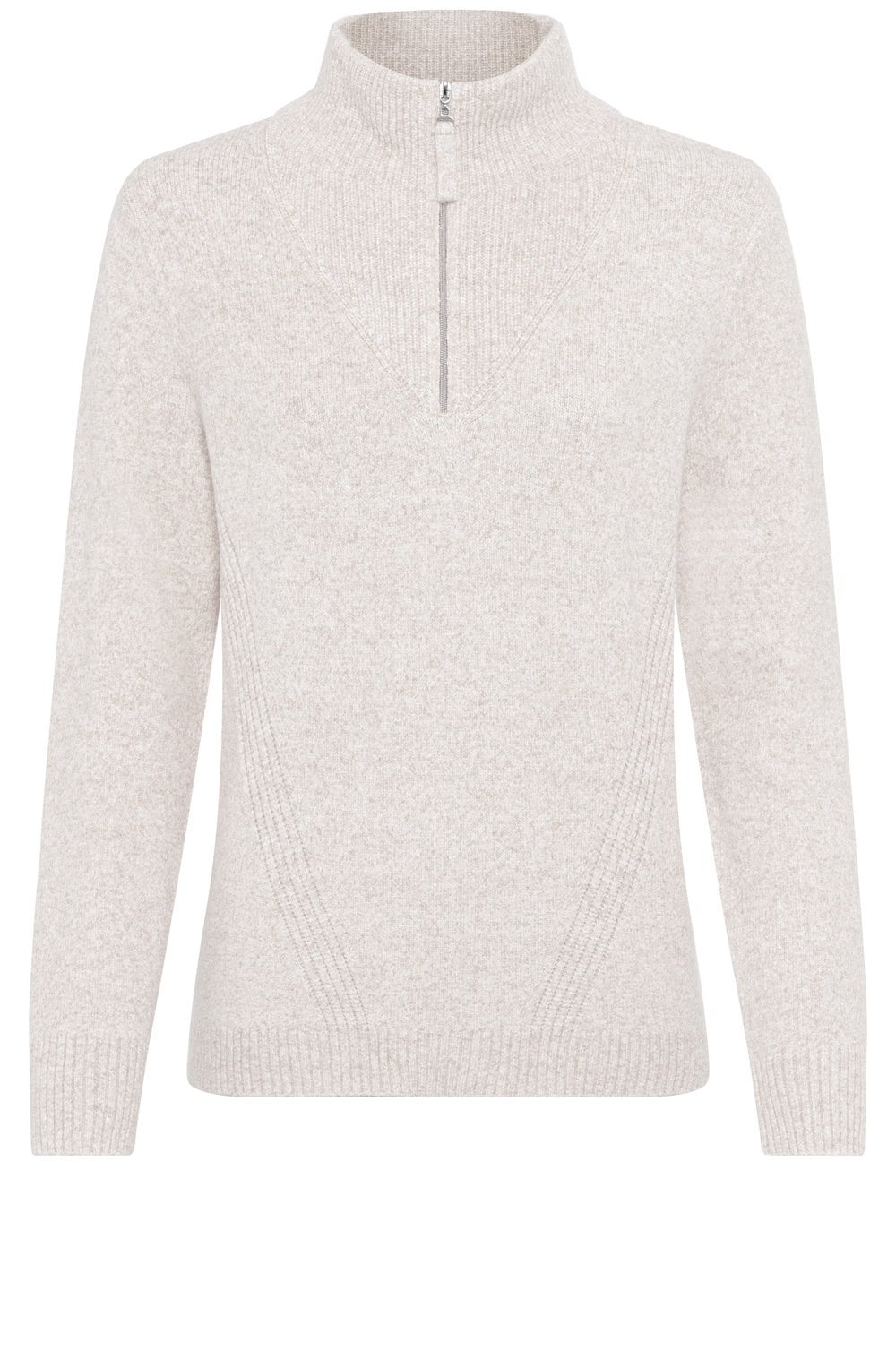 Caffe Latte Half Zip Henny Jumper