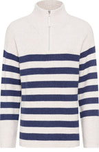 Caffe Latte Half Zip Oversized Cora Jumper