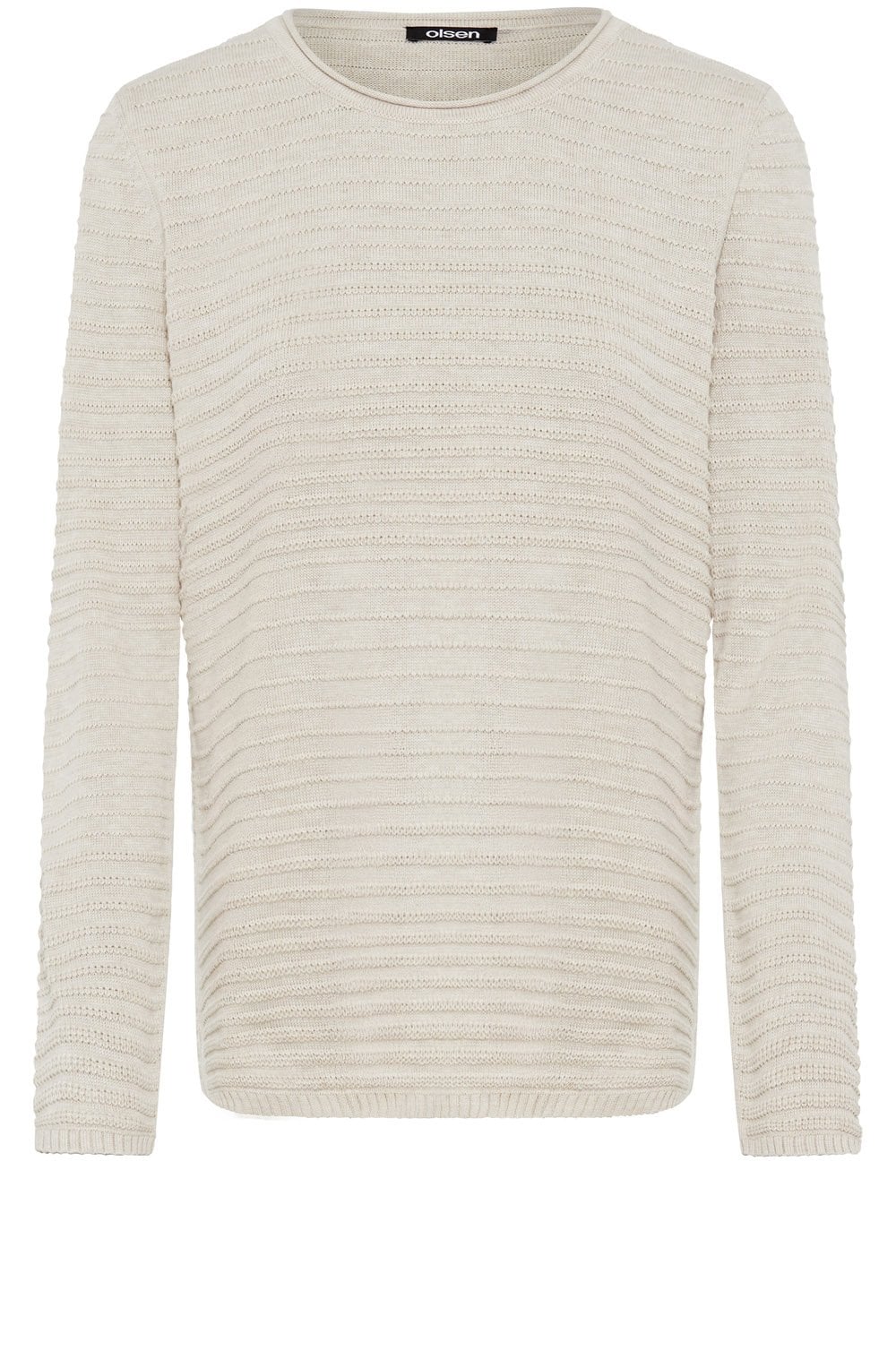 Caffe Latte Horizontal Knit Henny Jumper