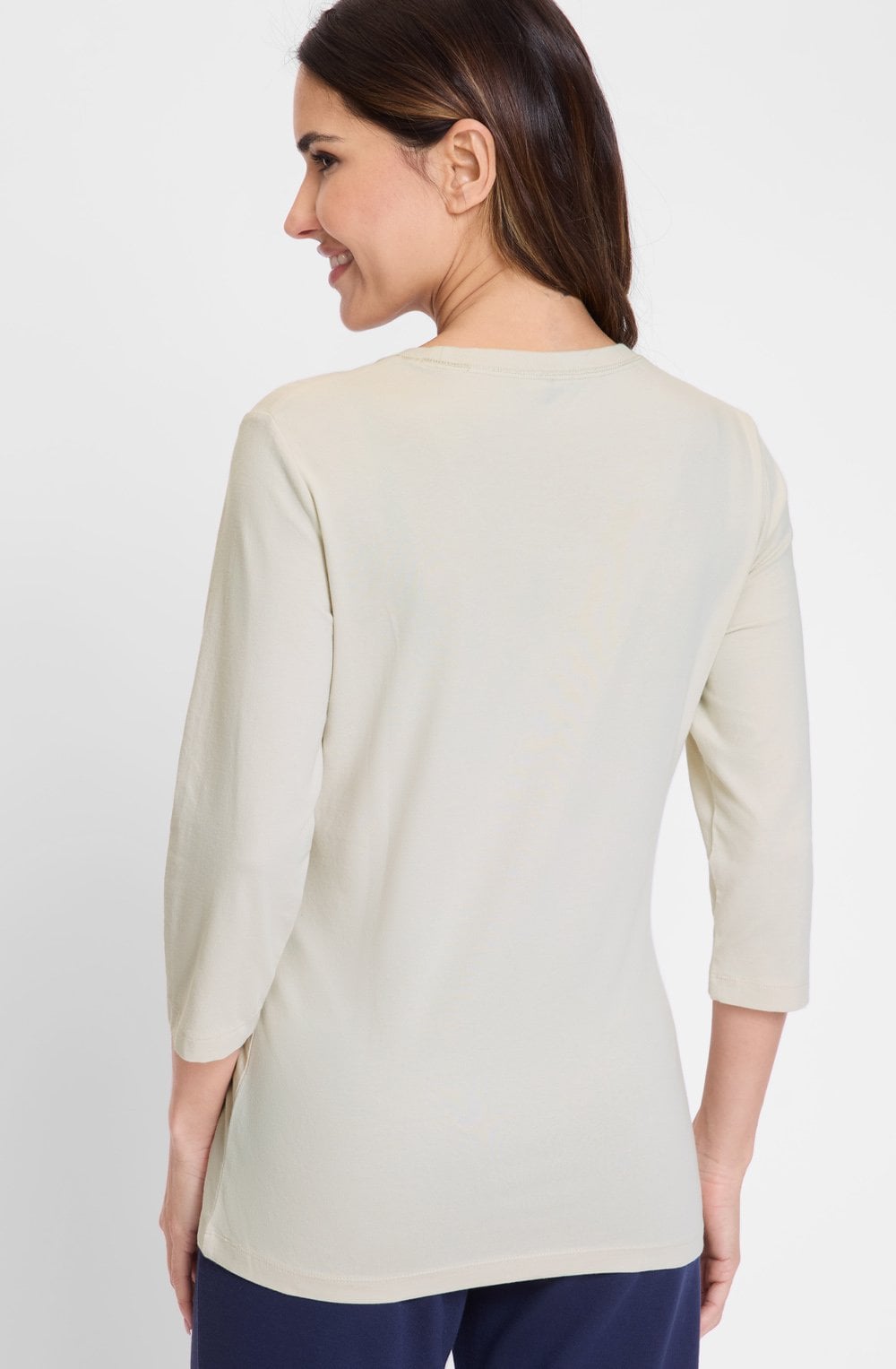 Caffe Latte Mixed Print And Diamante Edda Top