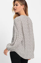 Caffe Latte Puff Sleeve Blouse