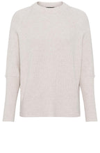 Caffe Latte Ribbed Knit Cora Jumper