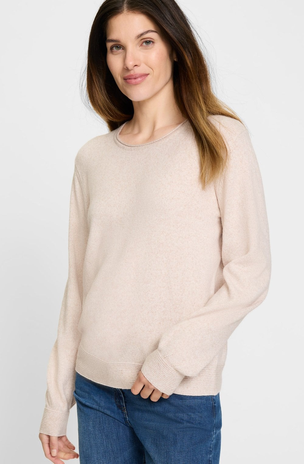 Caffe Latte Round Neck Henny Jumper