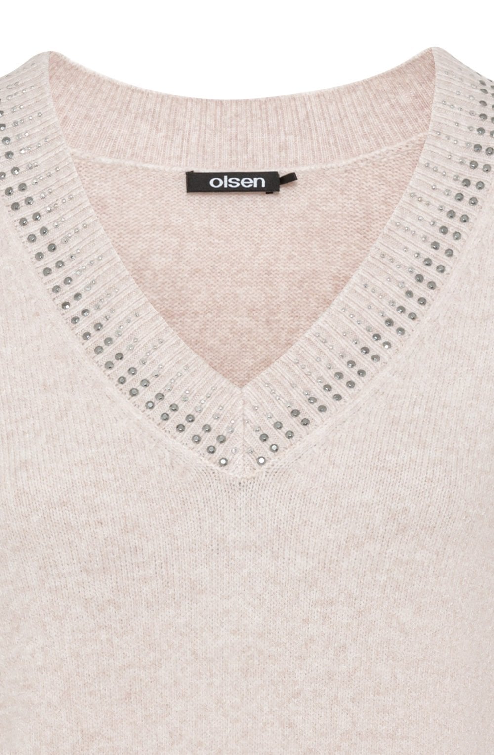 Caffe Latte Sequin Neck Henny Jumper