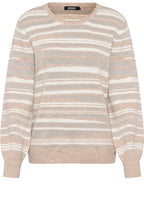Caffe Latte Shimmer Stripe Henny Jumper