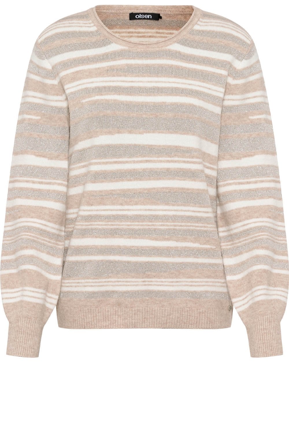 Caffe Latte Shimmer Stripe Henny Jumper