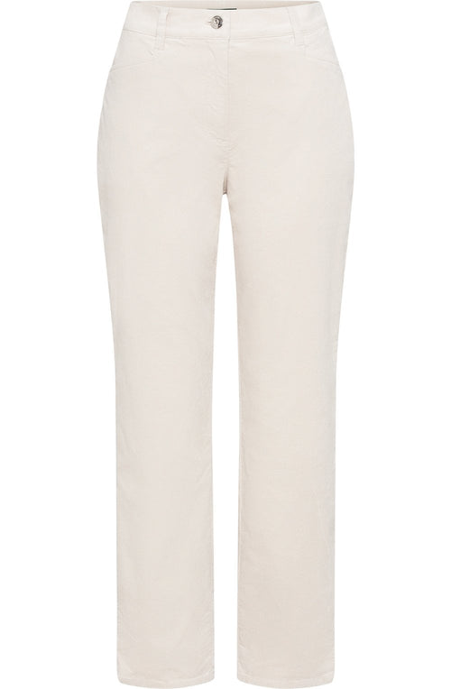 Caffe Latte Velvet Mona Ankle Length Trousers