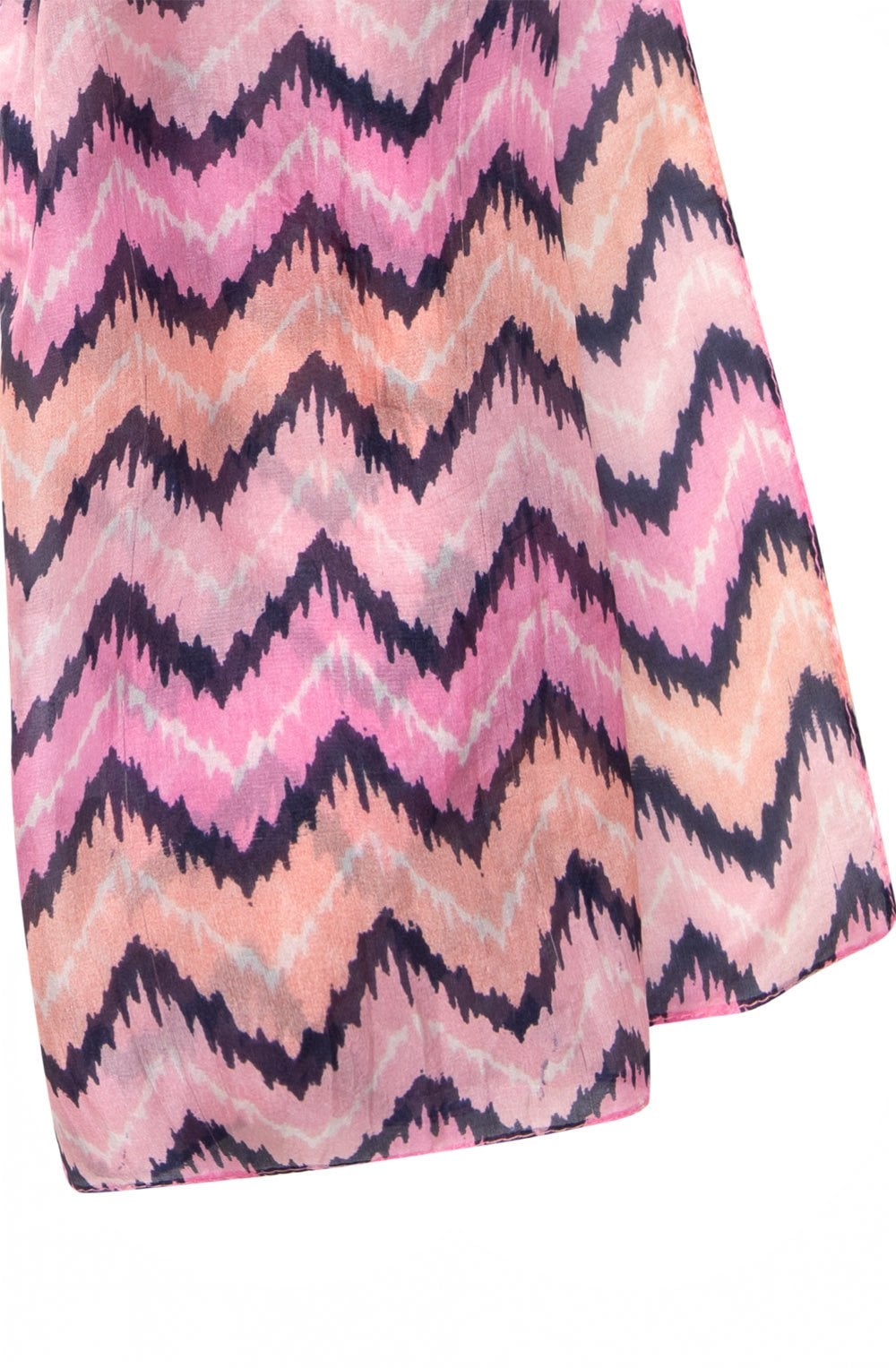 Candy Pink Back In Bloom Silk Scarf