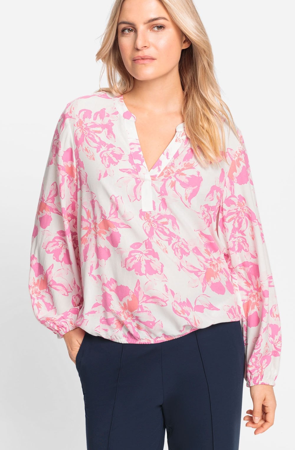 Candy Pink Floral Blouse