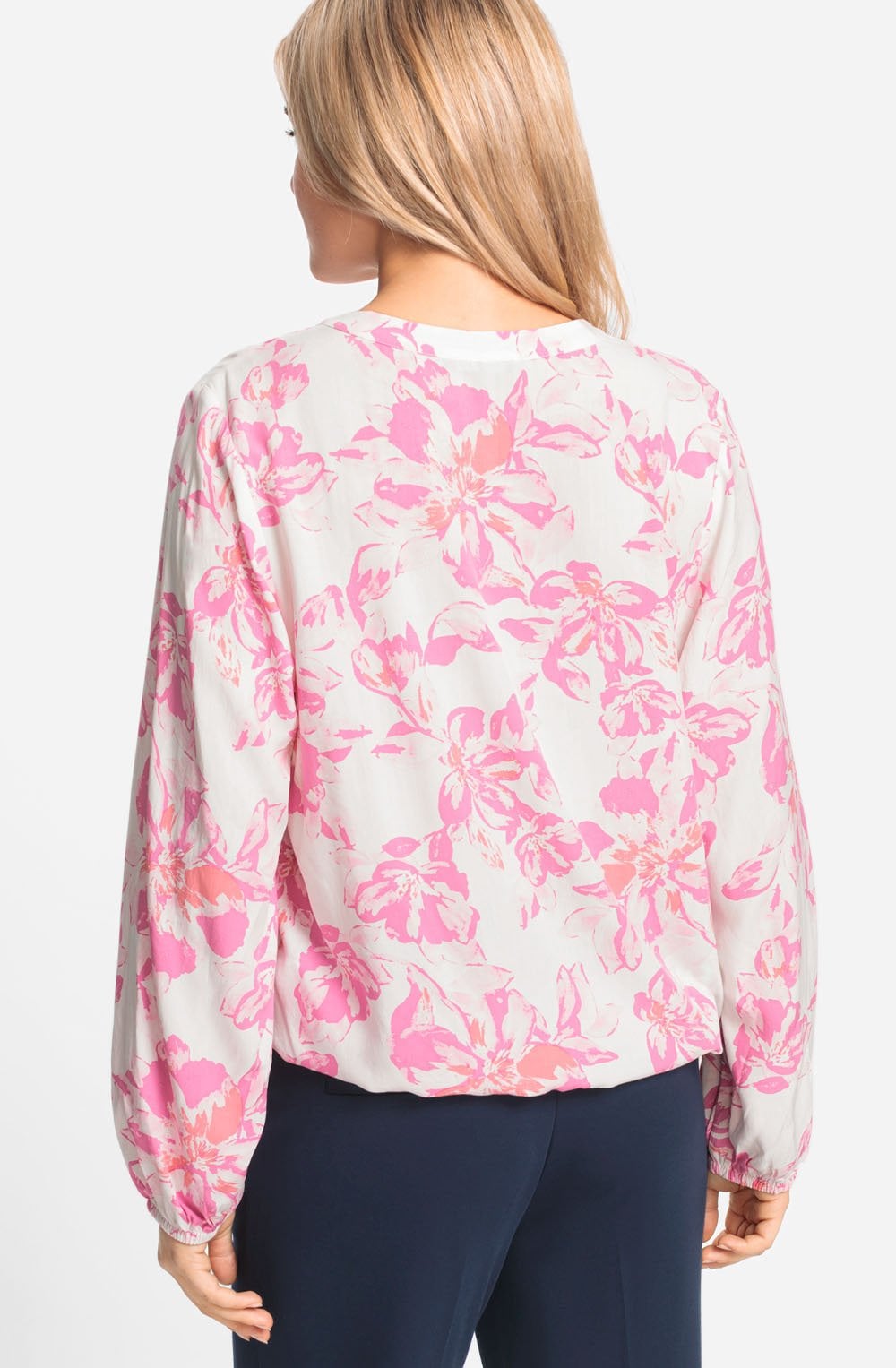 Candy Pink Floral Blouse